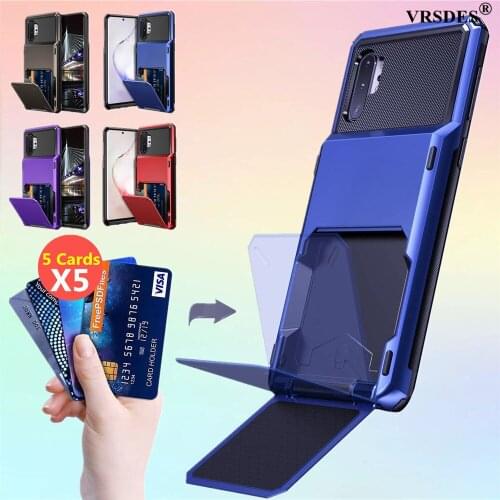 For Samsung Galaxy Note 10 Plus 5G S20 Ultra Note10 Pro Case Flip Wallet Card Slot Case For Samsung Note 10 S20 Plus Capa Funda