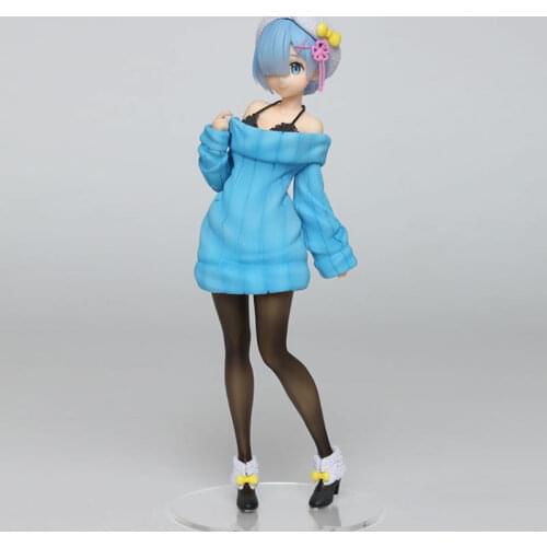 23CM Original Re:Life In A Different World From Zero Rem Jersey dress Ver PVC action Figure collection toy with box