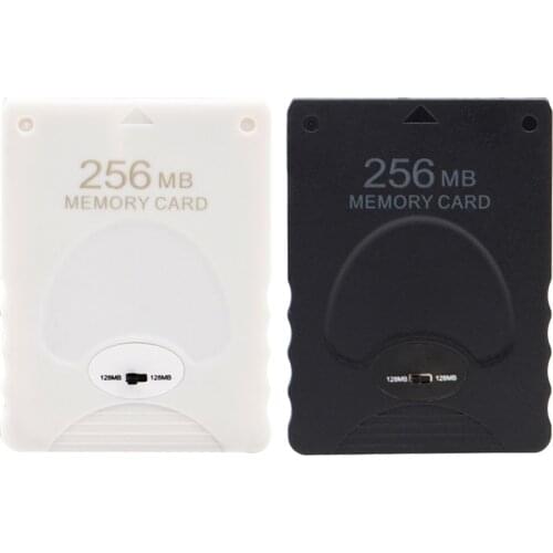 256MB White/Black Megabyte Memory Card for Sony PlayStation 2 PS2 Game Console Data Archive Storage Adapter For All Games