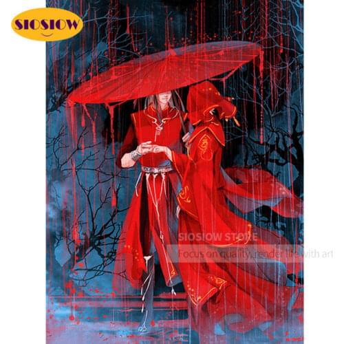 Tian Guan Ci Fu 5d Diamond Painting Full Round Heaven Officials Blessing Picture Diamond Embroidery Cross Stitch Handmade Gifts