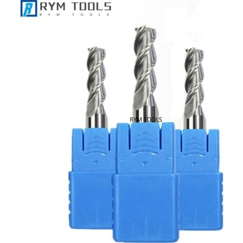3 Flutes Carbide End Mill HRC50 1mm to 12mm Tungsten Milling Cutter Tool for Aluminum Fresa Router Bits for Cnc Machine