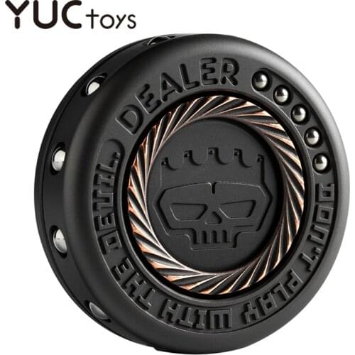 Mini Fidget Spinner Dealer Chip Brass Cupronickel R188 Super Mute Bearing Relief Stress EDC ADHD for Adults Boys Toys