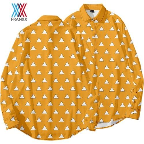 Demon Slayer Kimetsu no Yaiba Shirt Coat Jacket Mens Clothing Kamado Tanjirou Tops Shirt Summer Women't Shirt 3D Print Shirt