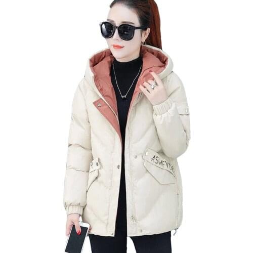 2021 New Winter Women Parkas Hooded Warm Thicken Coat Wadded Jacket Female Down Cotton-Padded Short Parka Gilrs jaqueta feminina