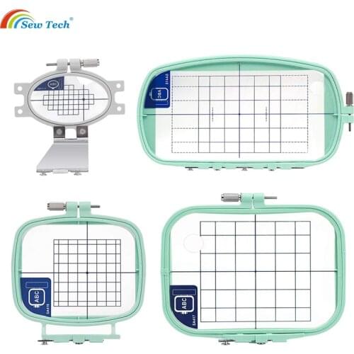 Embroidery Frame Set for Brother PE-100/150/150V/170D, 4in1-D SA415 SA416 SA417 SA418 Sewing Machine Hoop Set