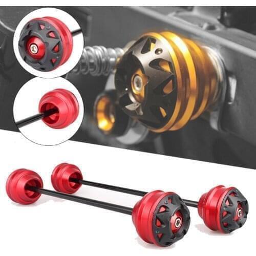 MTKRACING front and rear axle sliders fork wheel protection crash pad kit for APRILIA RSV4 1000 R RR RF Factory 2009-2020 19 18