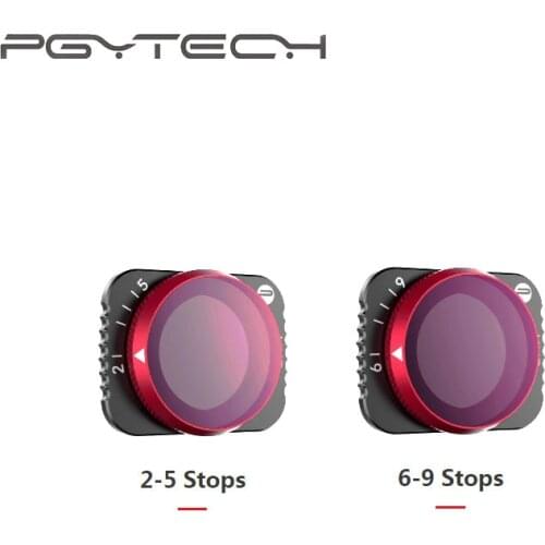 PGYTECH Mavic Air 2 VND Filter 2 to 5-stops 6 to 9-stops Quick-Release Camera Lens Filter for DJI Mavic Air 2 Drone Accessories
