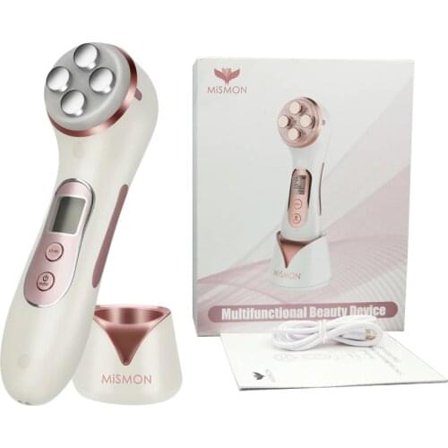 RF EMS Facial Care Beauty Device LED Light Therapy Skin Lift Anti Aging Face Neck Massager Pimples Acne Clearance Deep Cleansing
