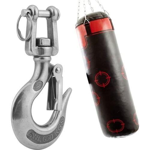 Silver 304 Stainless Steel American Type Trigger Clevis Swivel-Eye Lifting Snap Tone Hook with 650KG Loading Capacity