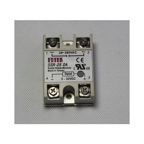 SOLID STATE RELAY DC-AC SSR-25DA 25A 250V 3-32VDC For Temperature Controller TF
