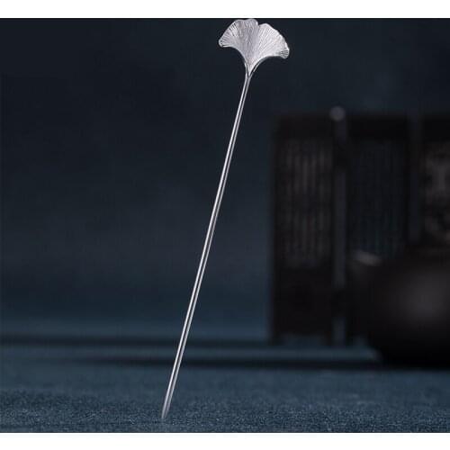 1pcs Ancient Style S925 Silver Hair Stick Womens Daily Headdress for Hanfu Hairpin Decor Accessories Women Girl Gift