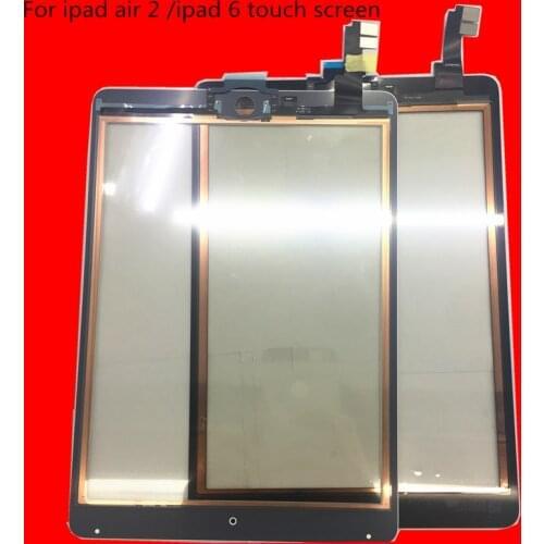 10pcs OEM For Ipad air 2 touch screen digitizer with OCA A1566 A1567 Touch Screen Digitizer Glass lens Sensor 9.7'' inch