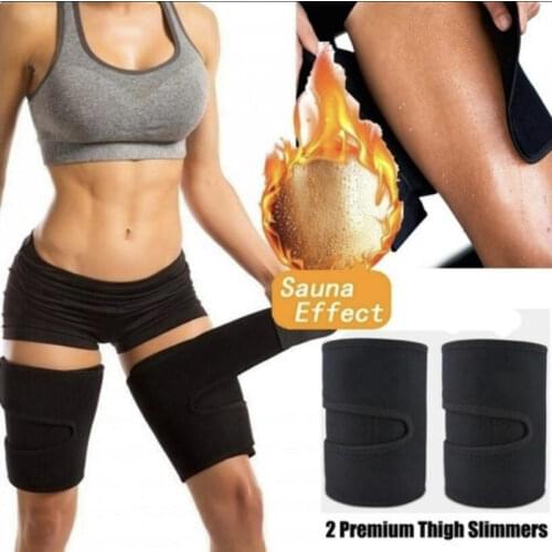 2 pairs/lot Woman Leg Shape Warmer Slender Slimming Legs Fat Thermo Neoprene Compress Massage Belt