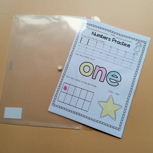 20PCS/Set Learn English 1-20 Number Classroom Game Workbook Classroom Teaching Reading Books Educational Toys for Children