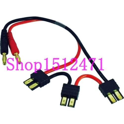 4mm banana BULLETS to 3 TRX male series charger lead cable for RC Power