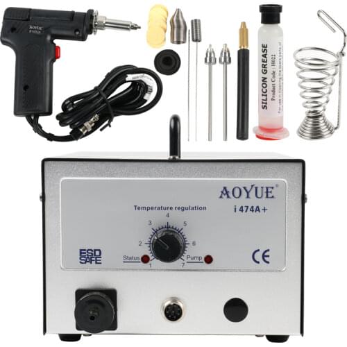 AOYUE I474A+ Electric Vacuum Pump Soldering Station Sucker Desoldering Gun CE Certification