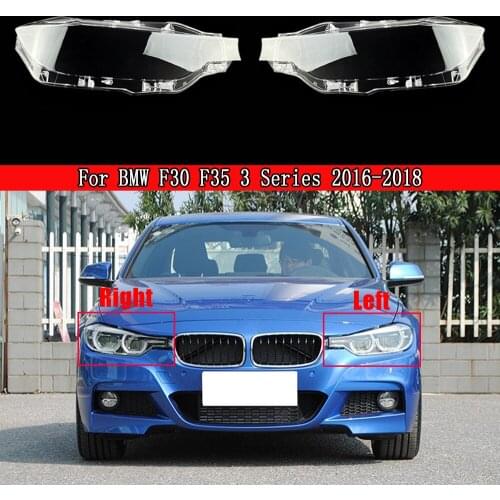 Car Headlight Lens For BMW F30 F35 3 Series 2016 2017 2018 Transparent Headlamp Auto Shell Cover Lampshade Lampcover