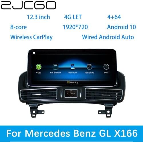ZJCGO Car Multimedia Player Stereo GPS DVD Radio Navigation Android Screen System for Mercedes Benz GL X166 GL350 GL450 GL550