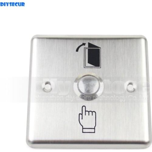 DIYSECUR Hot Sales Push Door Release Exit Button Switch for Electric Access Control System White