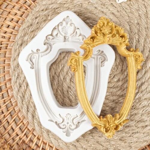 Photo Kitchen Baking Moulds Silicone Molds Fondant Cake Decorating Tools Frame Cupcake Chocolate Wedding Cake Border