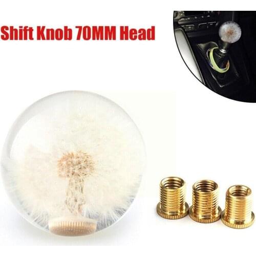 Car Modification Dandelion-shaped Universal Shift Head Flower Real Transfer Racing Shift Dandelion Crystal Handle Ball Knob Y5E8