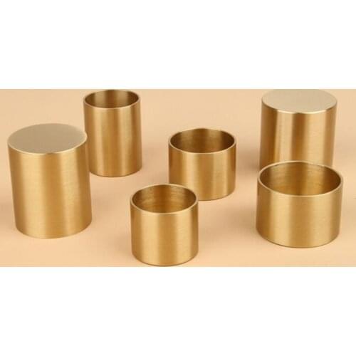 New Brass Pure Copper Foot Cover Furniture Pure Copper Modern Mahogany Furniture Foot Cushion Chair Hardware