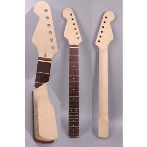 Left hand 24 inch guitar Neck 22 Fret maple Rosewood Fretboard Short Scale Guitar parts