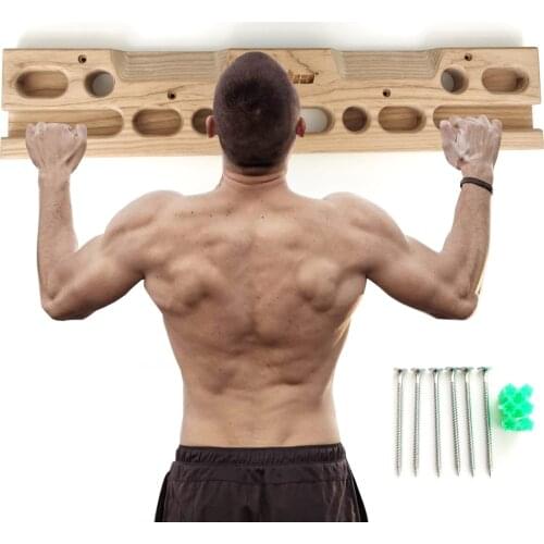Rock Climbing Training Hangboard Indoor Home Gym Grip Strength Finger Wooden Fingerboard Pull Up Workout Fitness Equipment