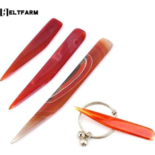Agate Burnisher Polishing Knife Shape Ring Bangle Polishing Tool Jewelry Making Tools