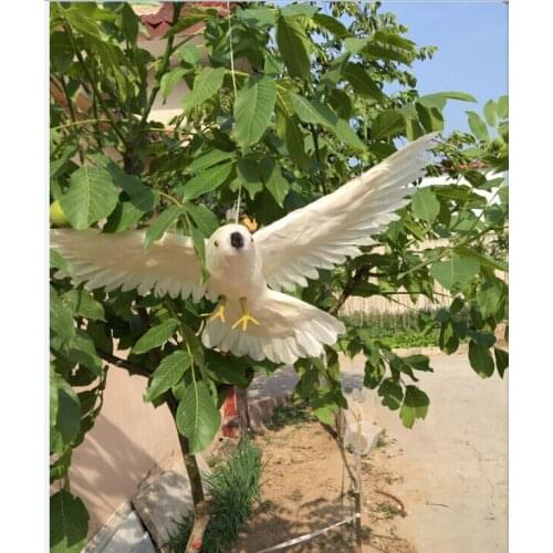 Cute simulation dove model foam&furs white dove doll gift about 50x30cm 2298