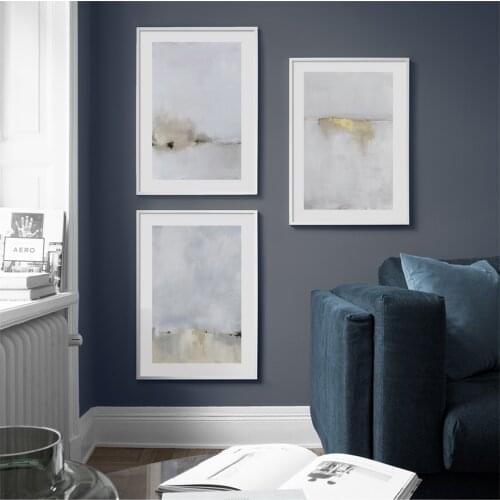 Nordic Minimalist Abstract Ink Art Wall Art Paper Painting Landscape Wall Pictures For Living Room Decor