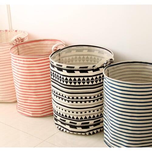 Janpanese Style Cloth Foldable Laundry Basket For Dirty Laundry Organizer Bag Laundry Hamper Wasmand Bolsa Laundry Bag BD-15