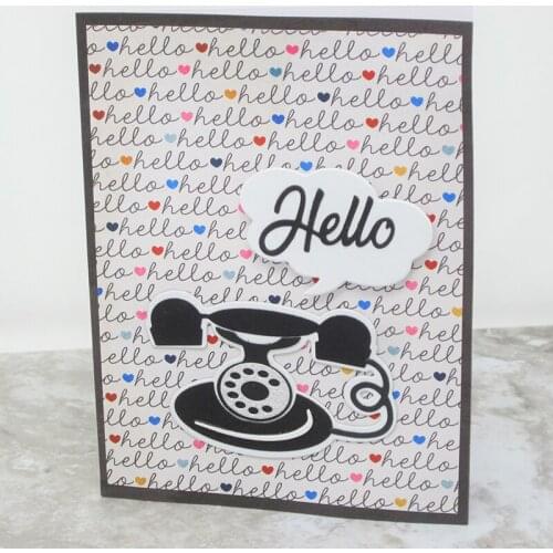 Telephone Metal Cutting Dies for DIY Scrapbooking Photo Album Paper Cards Making Decorative Crafts Supplies 2019 New Diecuts