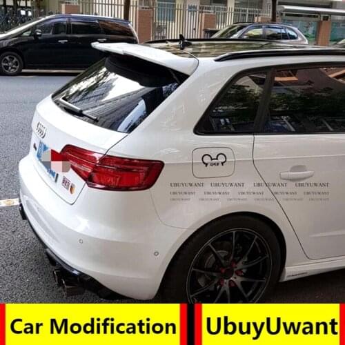 UBUYUWANT Painted Deflector Spoiler Tail Rear Wings Primer Color Rear Spoiler For Audi A3 HATCHBACK 2014-2019