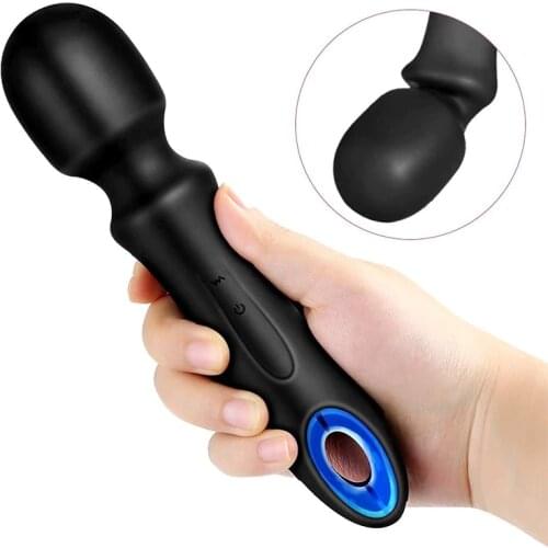Waterproof Vibrator 10 Speeds USB Rechargeable Personal Vibrating Wand Massager for Sports Recovery,Handheld Wireless Massager