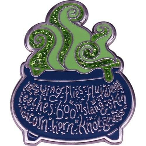 Wizarding World Polyjuice Cauldron Pot Brooch Grab your floo powder & teleport down memory lane with this gorgeous & spooky pin