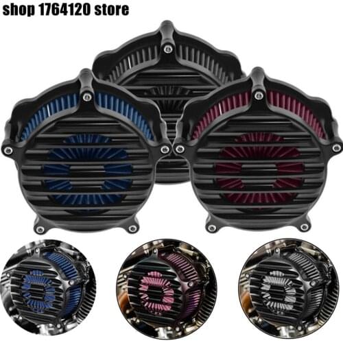 Motorcycle Air Filter Element Air Cleaner For Harley Sportster Iron 883 XL1200 48 2004-2019 Aluminum Air Filters & Systems