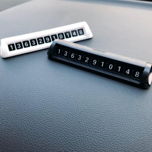 Temporary Parking Card Plate Hidden Phone Number Parking Card In Car Stop sign Auto