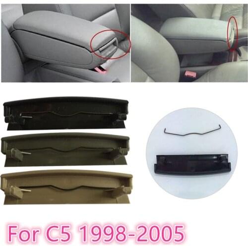 1pc Car Center Console Cover Center Latch Clip Catch For Audi A6 C5 1998-2005 Armrest Latch Lid Black Grey Beige
