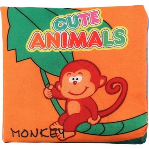 1pc Cloth Books Soft Baby Books Rustle Sound Baby Quiet Books Infant Early Learning Educational Toys Tear-proof