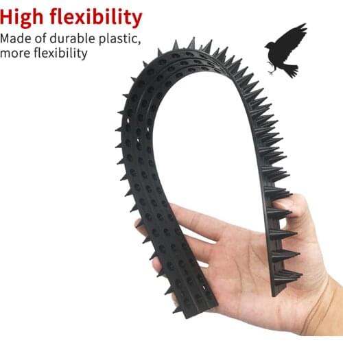 10PCS Plastic Bird Spike Wall Fence Spikes Yard Bird Cat Raccon Spikes for Anti Climbing Security on Wall Window Railing
