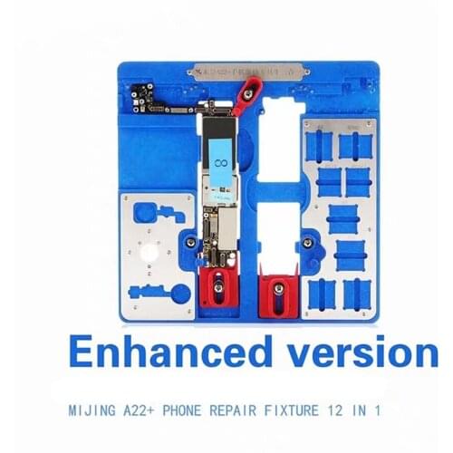 12-in-1 MIJING A22 + motherboard repair PCB fixture for iPhone 5S / 6 / 6S / 6SP / 7 / 7P / 8 / 8P / XR maintenance platform