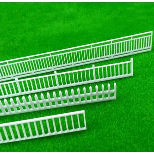 14mm*200mm 5pcs/Lot DIY Sand Table Model Landscape Materials Plastic Fence For Train Scene And Kits Toys