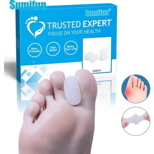 16Pcs Silicone Gel Toe Separator Spacers Hallux Valgus Correction Overlapping Straigheener Pain Relief Orthopedic Foot Care Tool