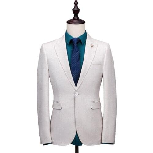 2017 Latest Coat Pant Designs Ivory Tweed Men Suit Prom Tuxedo Slim Fit 3 Piece Suits Jacket Custom Groom Blazer Terno Masculino