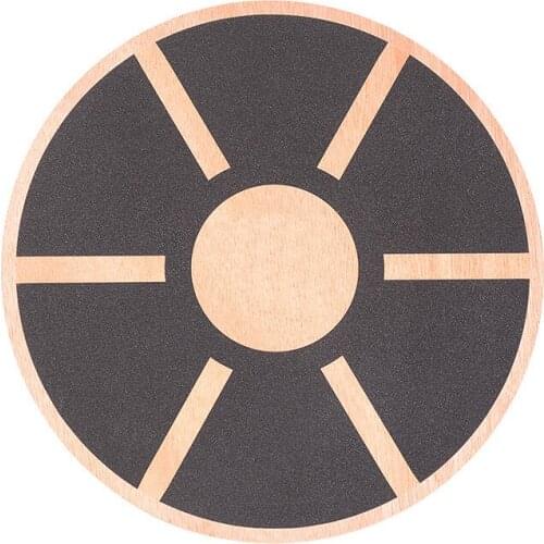 Yoga Fitness Wooden Non-slip Balance Board Rehabilitation Training Difficult Balance Training Round Balance Board XJ