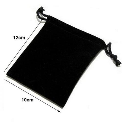 Wholesale 1Pcs 10x12cm Velvet bag Drawstring Pouch Jewelry gift bag Christmas Wedding party gift pouch Velvet jewellery Pouches