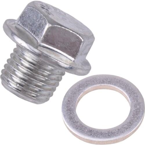 M14x1.5mm Car Engine Oil Drain Plug Bolt Silver 90009-R70-A00 fit for Honda Accord CR-V CRX Civic Del Sol Element Prelude