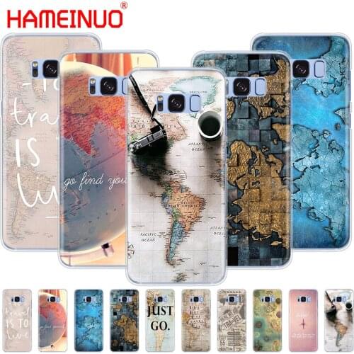 HAMEINUO World Map Travel Plans cell phone case cover for Samsung Galaxy S9 S7 edge PLUS S8 S6 S5 S4 S3 MINI