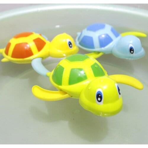 Kids/Baby Bath Toy Fun Swim Chain Clockwork Cartoon Animal Classic Toy Plastic Smooth Wind-Up Toys Bathtub Pool Water Toys#38